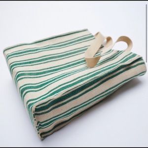 ZARA - fabric shopper tote bag